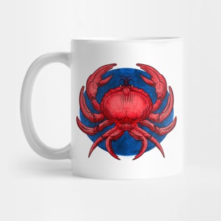 Crab vintage graphic style, gift for fishing lover Mug
